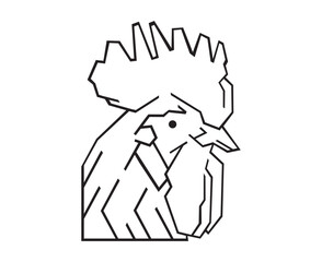 chicken abstrac line