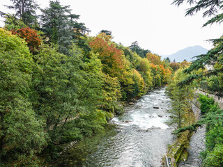 Passeschlucht in der Gilfpromenade in Meran