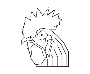 chicken abstrac line