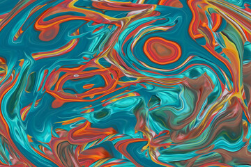 Obraz premium Abstract Colorful fluid background closeup. Highly textured. High quality details. Liquid forms an abstract background, perfect for wallpaper etc.