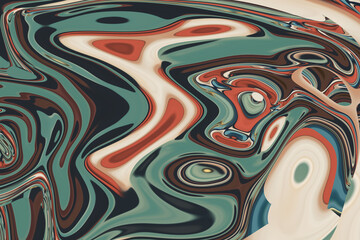 Abstract Colorful fluid background closeup. Highly textured. High quality details. Liquid forms an abstract background, perfect for wallpaper etc.
