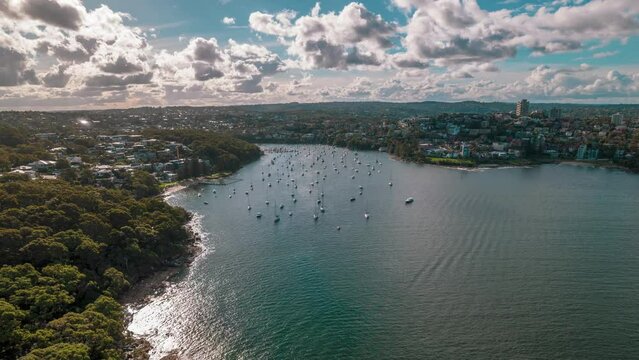 Manly Harbor Balgowlah and Fairlight views over Beautiful Ocean and Boats