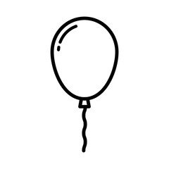 ballon icon vector design template in white background