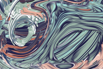 Abstract Colorful fluid background closeup. Highly textured. High quality details. Liquid forms an abstract background, perfect for wallpaper etc.