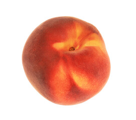 Delicious fresh ripe peach isolated on white