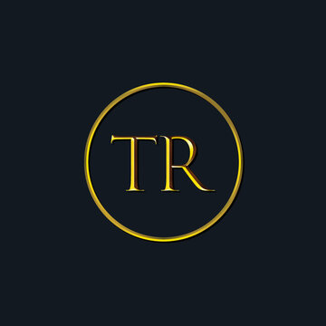 Luxury Initial letters TR monogram. Suitable for tattoo studio, salon, boutique, hotel, college, retro, interlock style