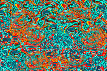 Abstract Colorful fluid background closeup. Highly textured. High quality details. Liquid forms an abstract background, perfect for wallpaper etc.