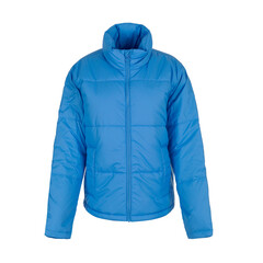 Women's blue winter jacket with zipper