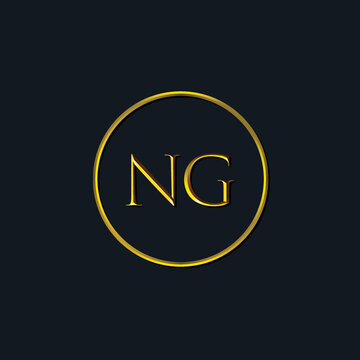 Luxury Initial letters NG monogram. Suitable for tattoo studio, salon, boutique, hotel, college, retro, interlock style