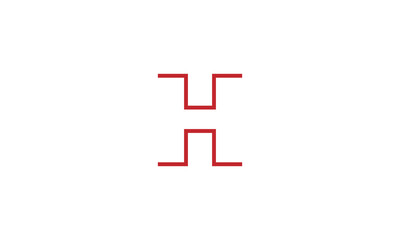 Letter H vector icon design template 