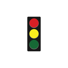 Signal traffic light on road