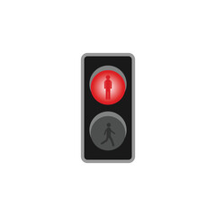 Signal traffic light on road