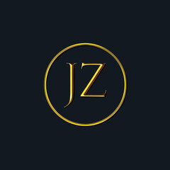 Luxury Initial letters JZ monogram. Suitable for tattoo studio, salon, boutique, hotel, college, retro, interlock style