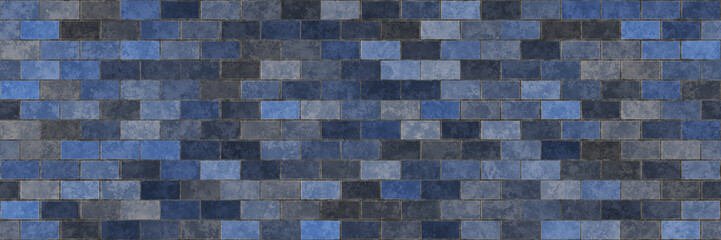 Tile pattern interior- 3D illustration