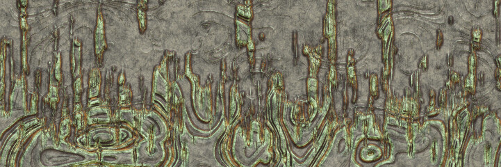 Metal rust texture- abstract art background. 3d illustration