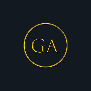 Luxury Initial letters GA monogram. Suitable for tattoo studio, salon, boutique, hotel, college, retro, interlock style