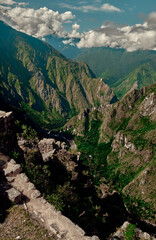 Fototapeta na wymiar Machu Picchu in the Andes. Peru.