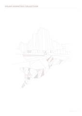 Geometric design_whale on iceberg landscape