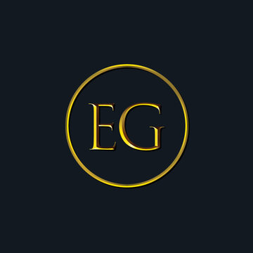 Luxury Initial letters EG monogram. Suitable for tattoo studio, salon, boutique, hotel, college, retro, interlock style