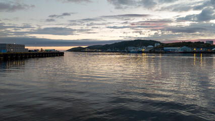 Port of Bodø, Norway - view at night