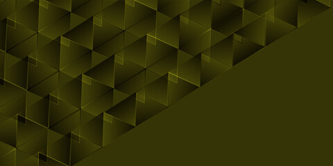 Abstract yellow black triangle background