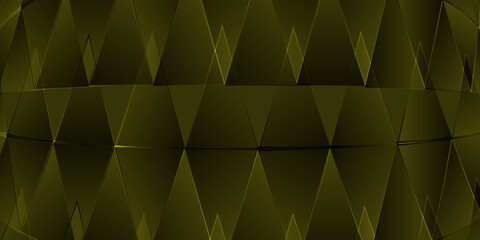 Obraz premium Abstract yellow black triangle background