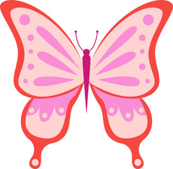 Colorful butterfly insect. Vector illustration