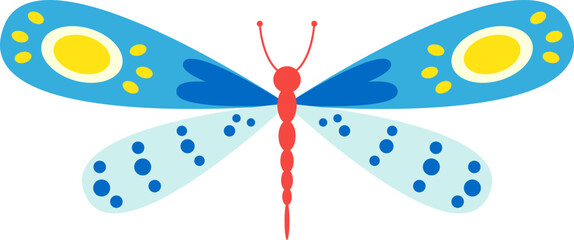 Colorful butterfly insect. Vector illustration