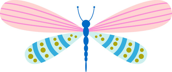 Colorful butterfly insect. Vector illustration