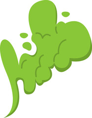 Bad Smell Smoke Cloud. Vector illustration