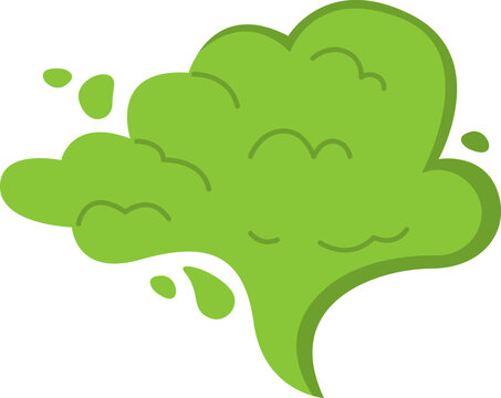 recommend clip art: Bad Smell Smoke Cloud. Vector illustration