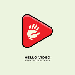 abstract Hello logo icon
