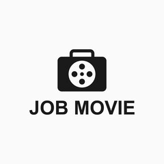 work movie logo design vector silhouette illustration