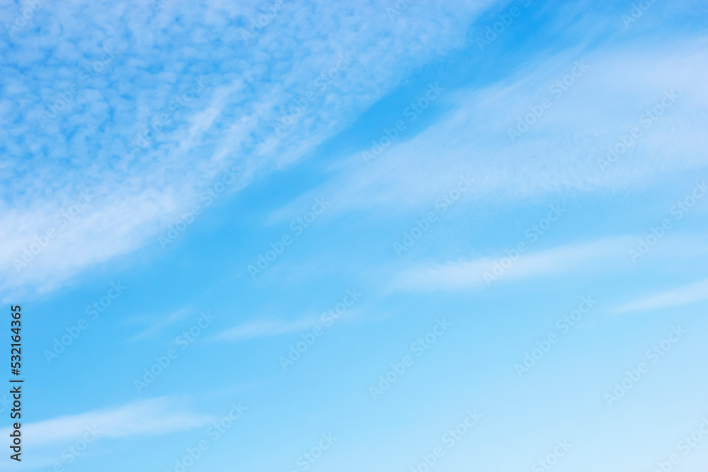 Canvas Prints blue sky background and white clouds soft focus, and copy space horizontal shape.