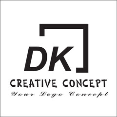 Square DK 2 Letter Logo Creative