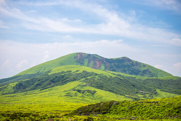 Obraz premium 熊本県 阿蘇パノラマラインから望む絶景 