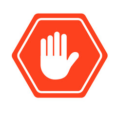 Obraz premium Stop sign icon vector design. Stop sign icon