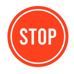 Stop sign icon vector design. Stop sign icon