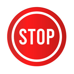 Stop sign icon vector design. Stop sign icon