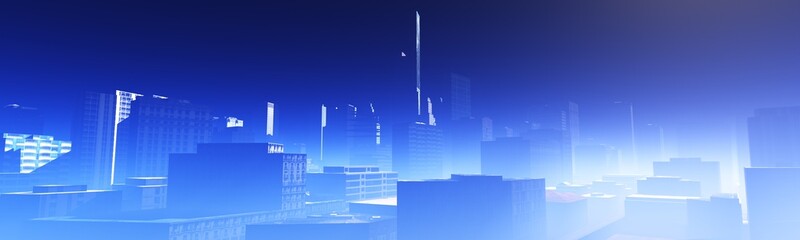 Obraz premium aerial, air, air pollution, apartment, architecture, asia, bangkok, building, business, city, cityscape, dawn, district, downtown, finance, fog, landscape, modern, office, pollution, residential, roof