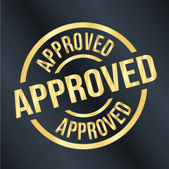Approved Vector Art, Approved Stamp Vector Symbol Graphic Logo Design Stock Vector 
