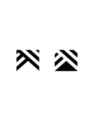 black and white arrows