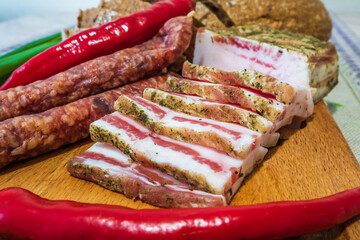 national ukrainian food on the table