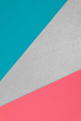 Fototapeta premium Coloured paper blue and pink & grey ceramic template background