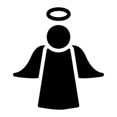 angel glyph icon