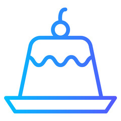 pudding gradient icon