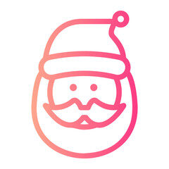 santa gradient icon