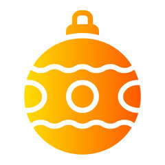 christmas ball gradient icon