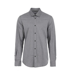 Gray men's shirt with long sleeves