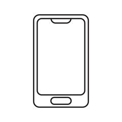 Graphic flat smartphone icon for your design and website